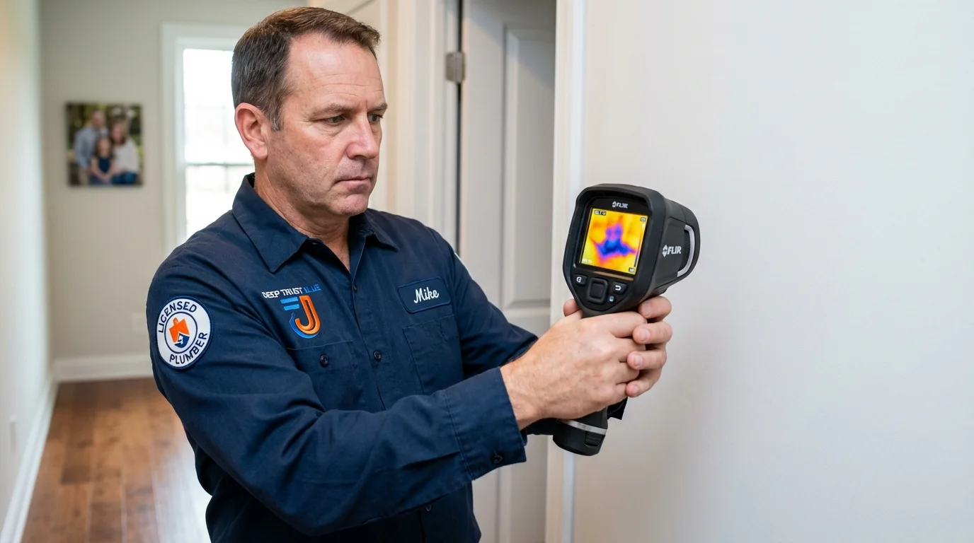 Thermal imaging leak detection by Johns Plumbing LLC in Long Prairie